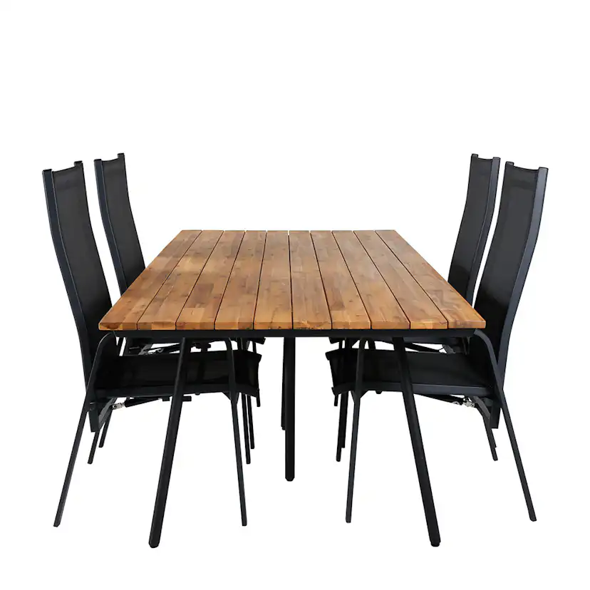 Spisegruppe Venture Home Chane med 4 Curz Spisestoler