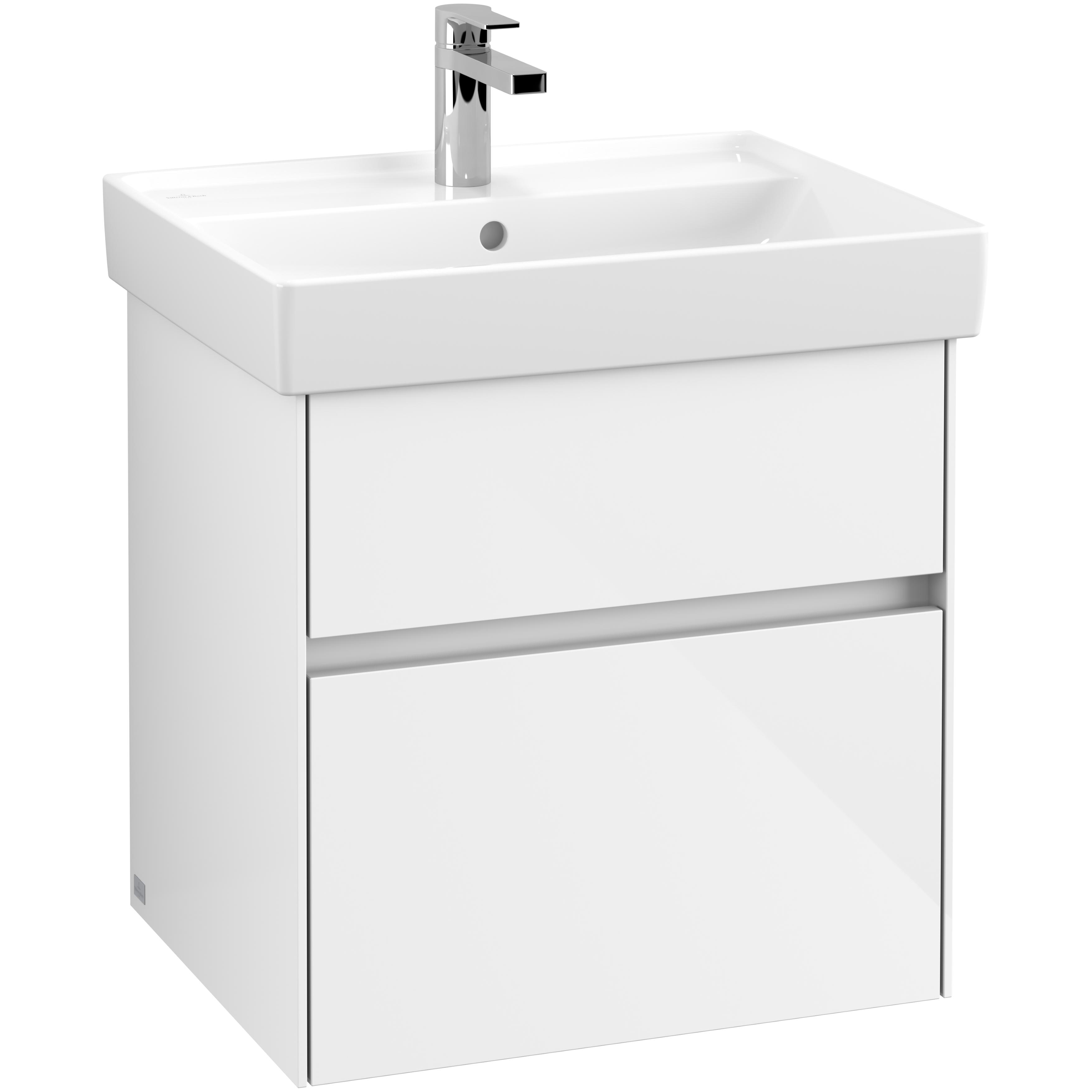 Tvättställsskåp Villeroy & Boch Collaro med 2 Lådor för Inbyggt Tvättställ | badrum - badrumsmobler - tvattstallsskap-och-kommod | KakelKungen