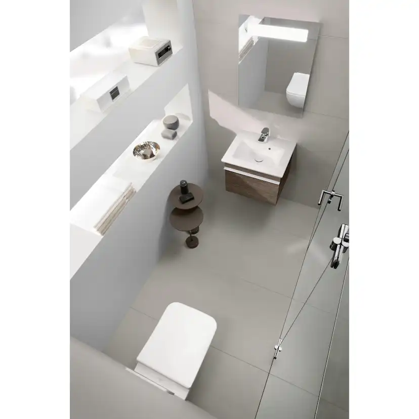 Tvättställ villeroy & Boch Venticello 412450R1 Vit Alpin CeramicPlus, för Enhålsblandare