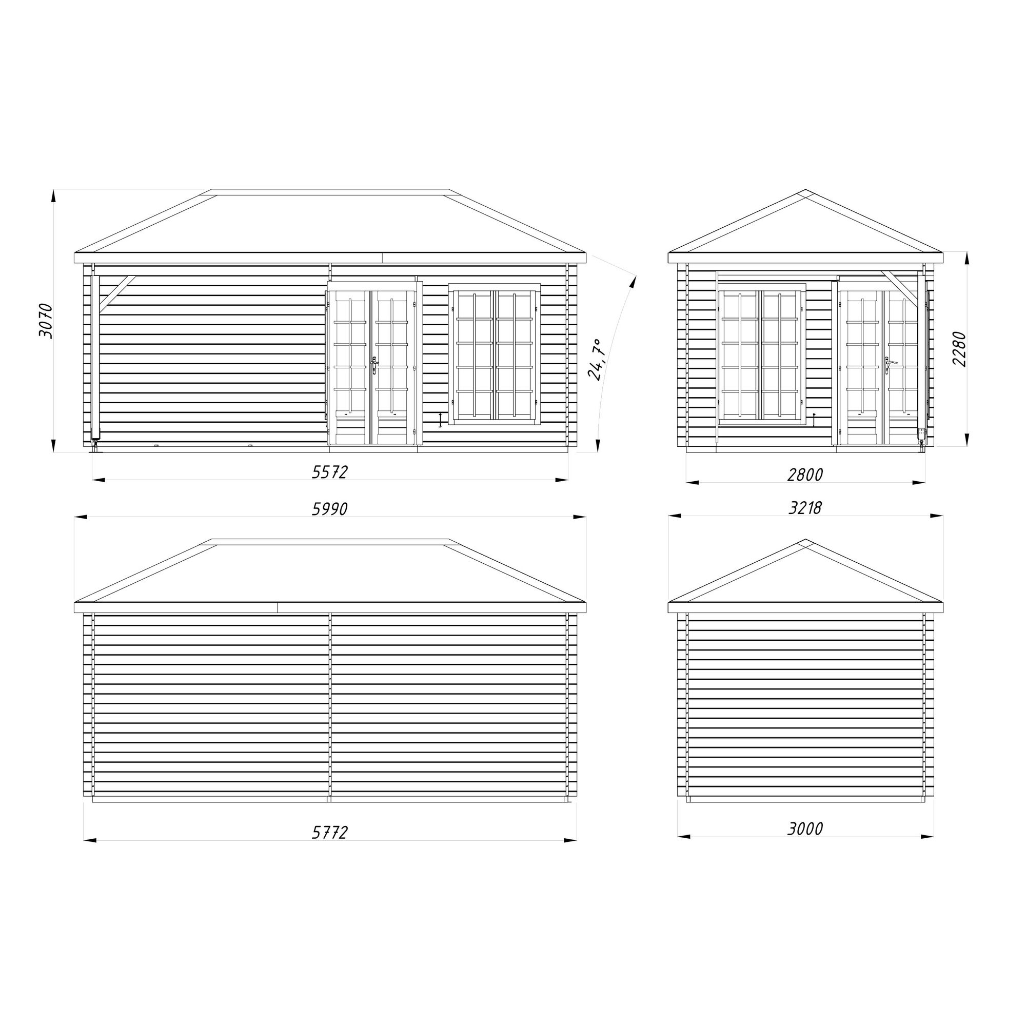 Melanie 15,6 m2 (inv.  6,8+8,3 m2) Ubehandlet