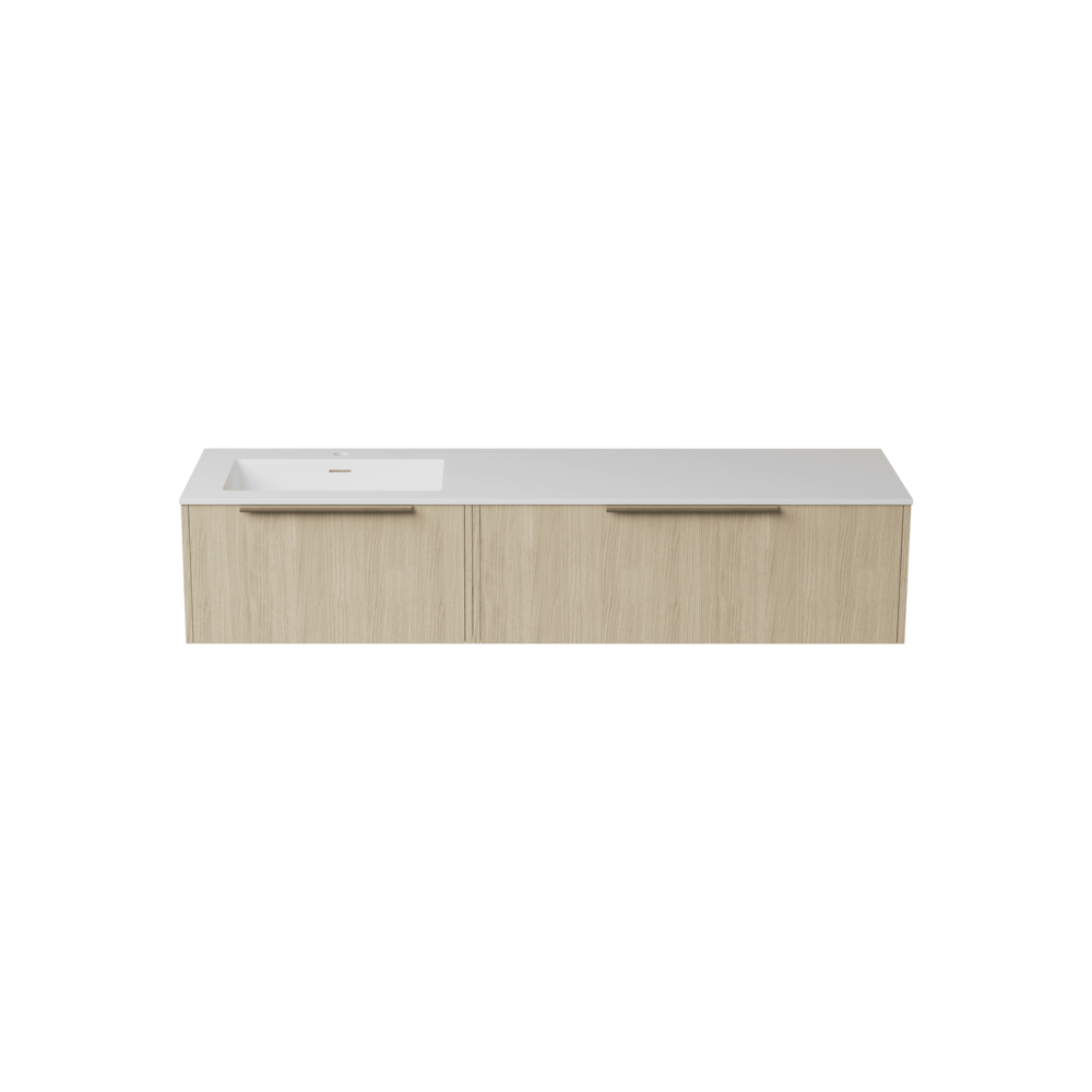 Servantskap FOSSBAD New Block B150 for Heldekkende Servant med Venstrekulp