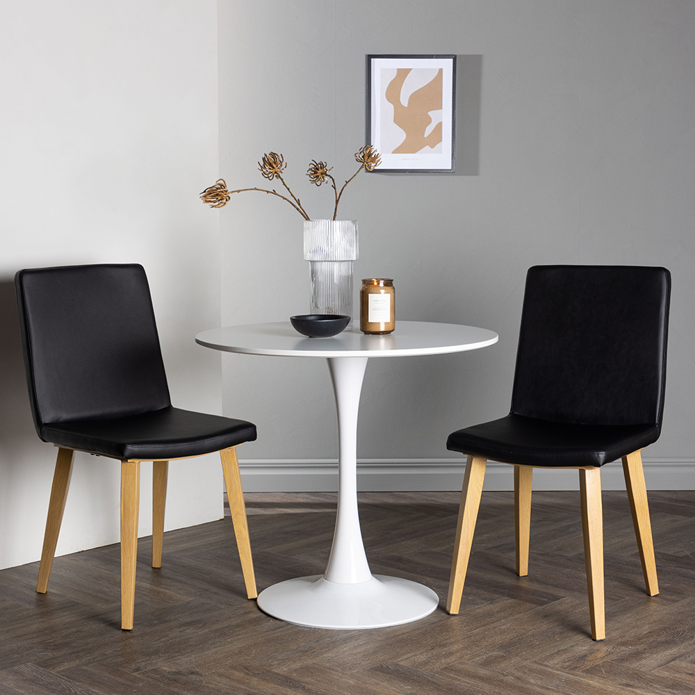 Spisegruppe Venture Home Hamden Ø80 cm med 2 stk Today Stoler