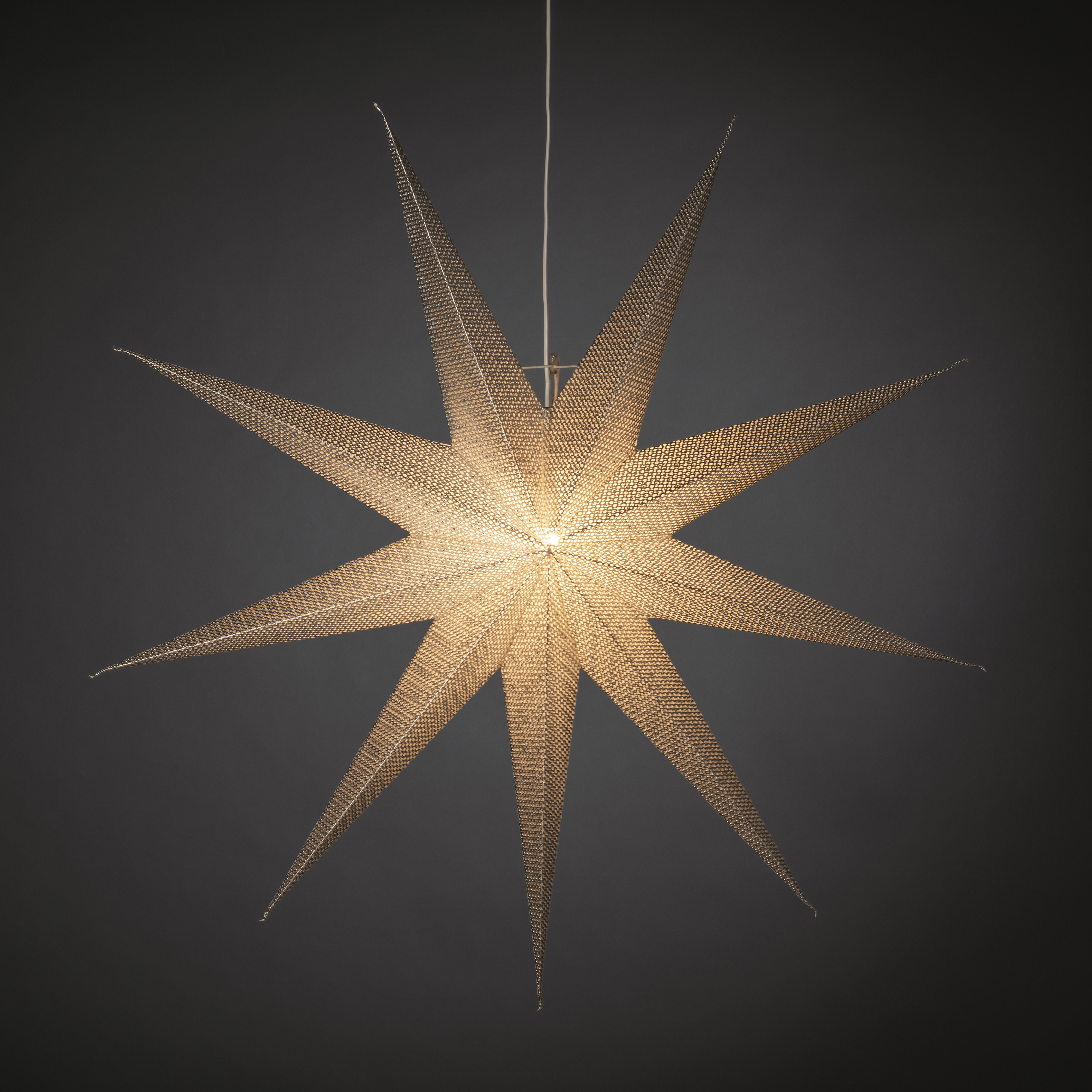Adventsstjerne Gnosjö Konstsmide 9-spiss 115 cm