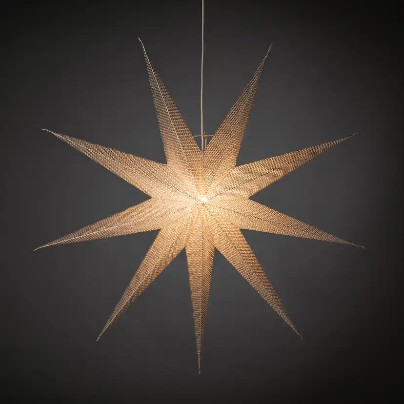 Adventsstjerne Gnosjö Konstsmide 9-spiss 115 cm