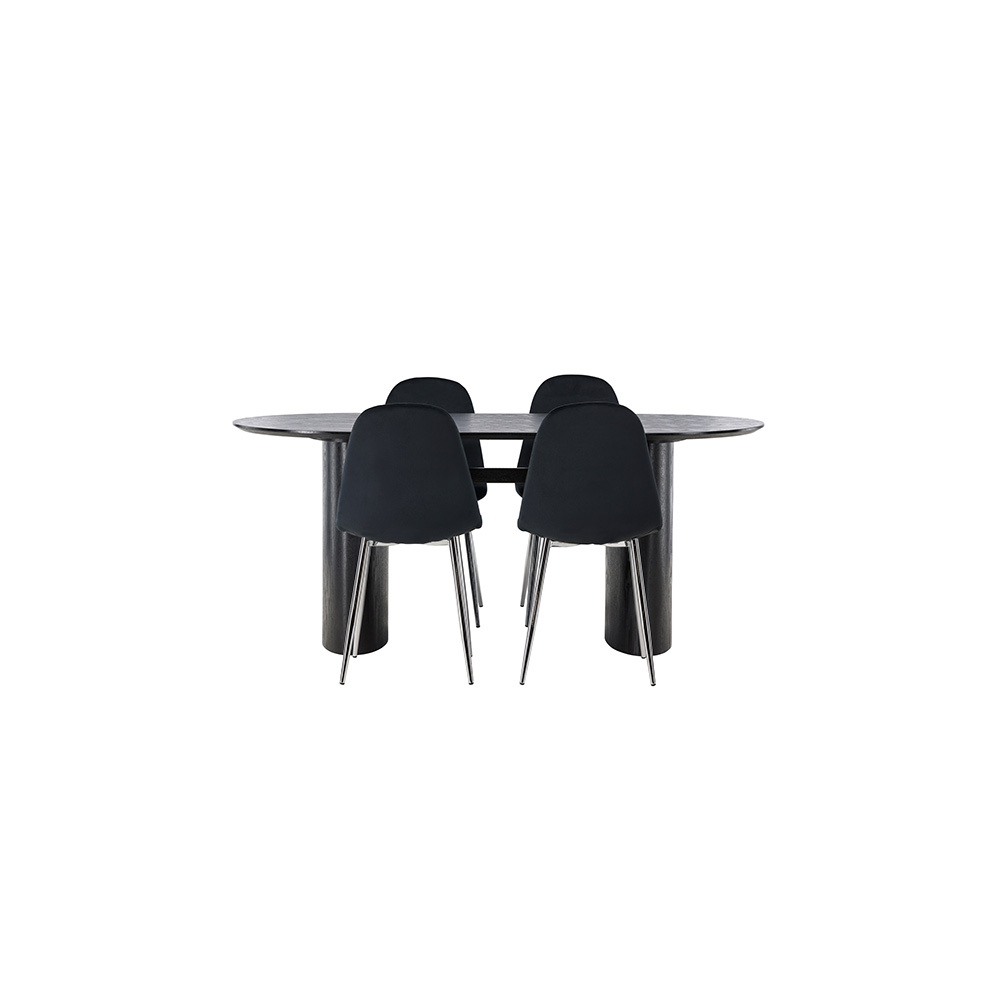 Spisegruppe Venture Home Isolde med 4 stk Polar Stoler