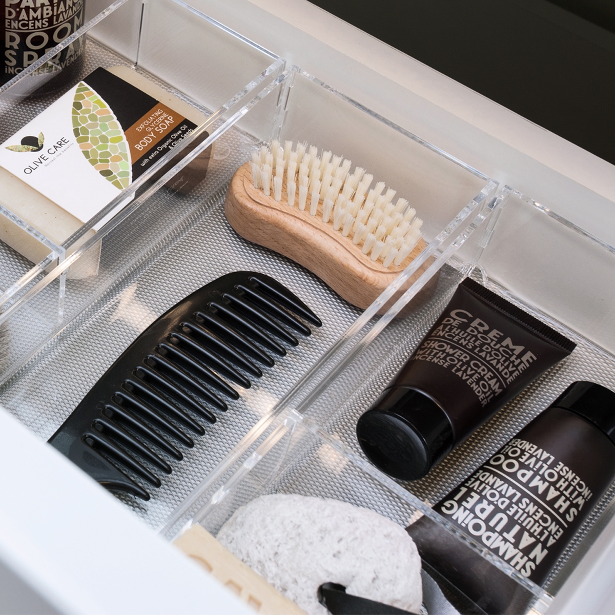 Skuffeinndeler Korsbakken Plexiglass Sett for 120 cm Skuff Dbl