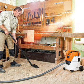 Industriell Støvsuger Stihl SE 62 E Hvit/Oransje Våt-/Tørrsuger 20L