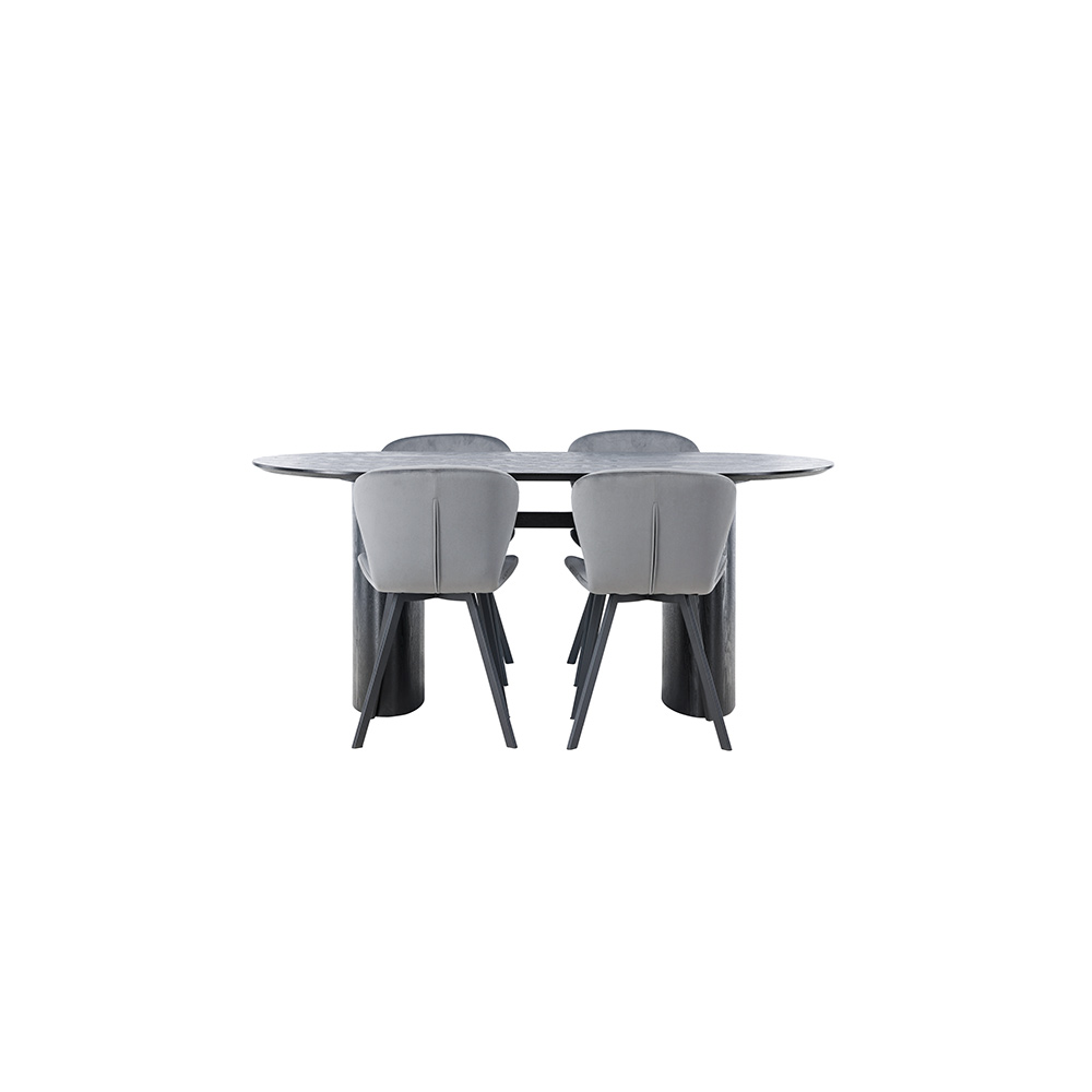 Spisegruppe Venture Home Isolde med 4 stk Lilja Stoler