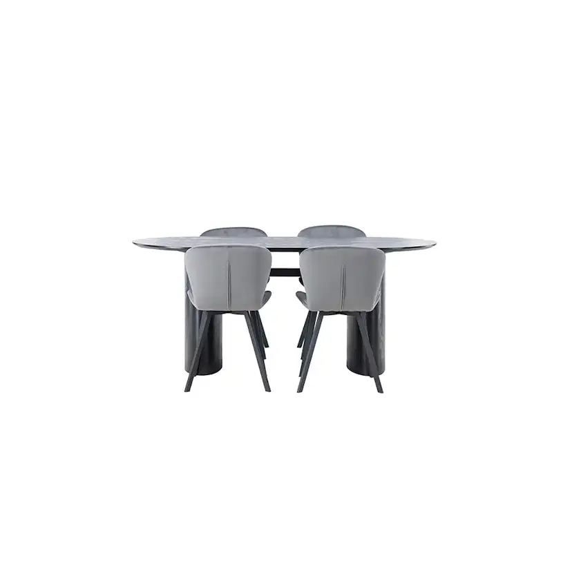 Spisegruppe Venture Home Isolde med 4 stk Lilja Stoler