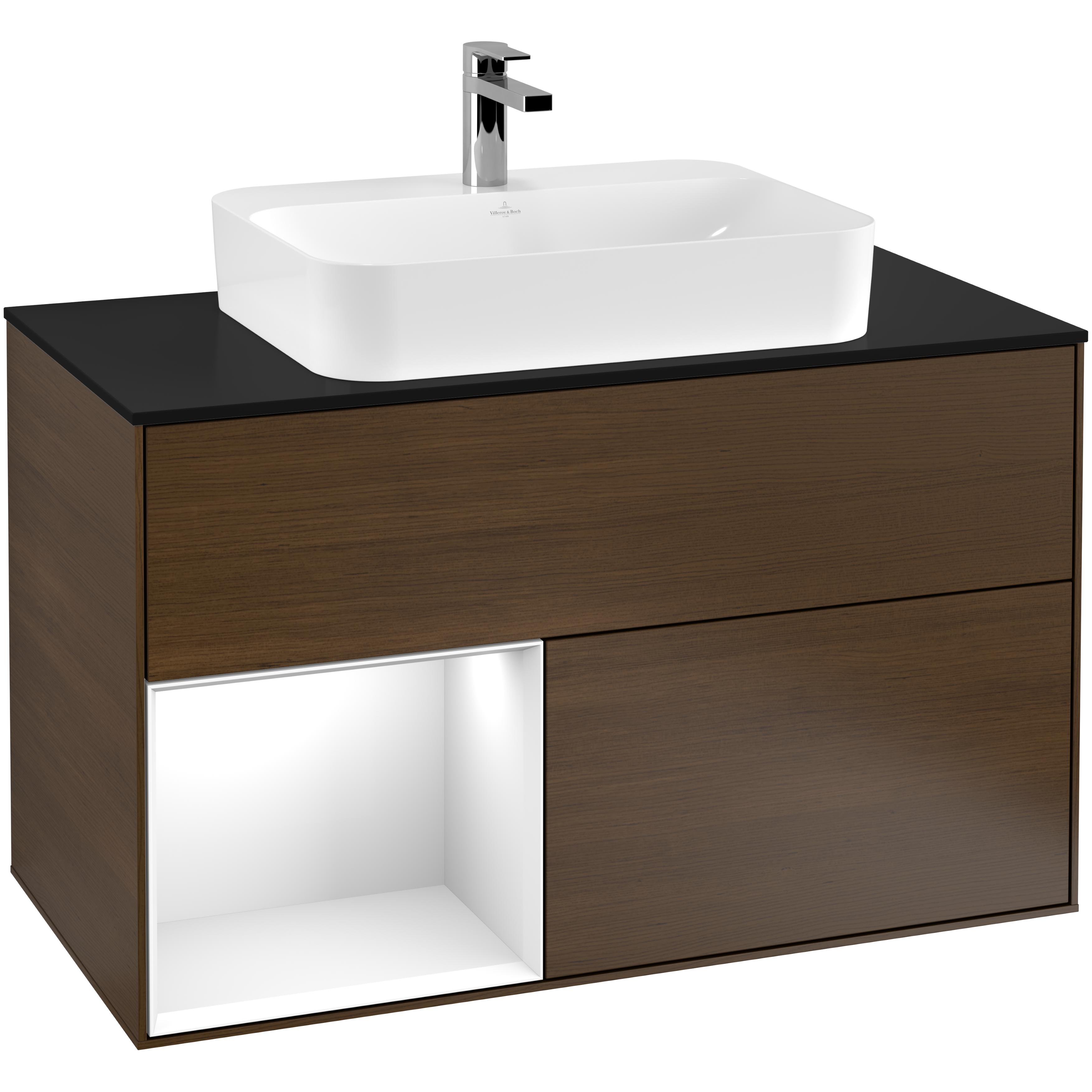 Tvättställsskåp Villeroy & Boch Finion med 2 Lådor Hylla och Bänkskiva för Ytmonterat Tvättställ