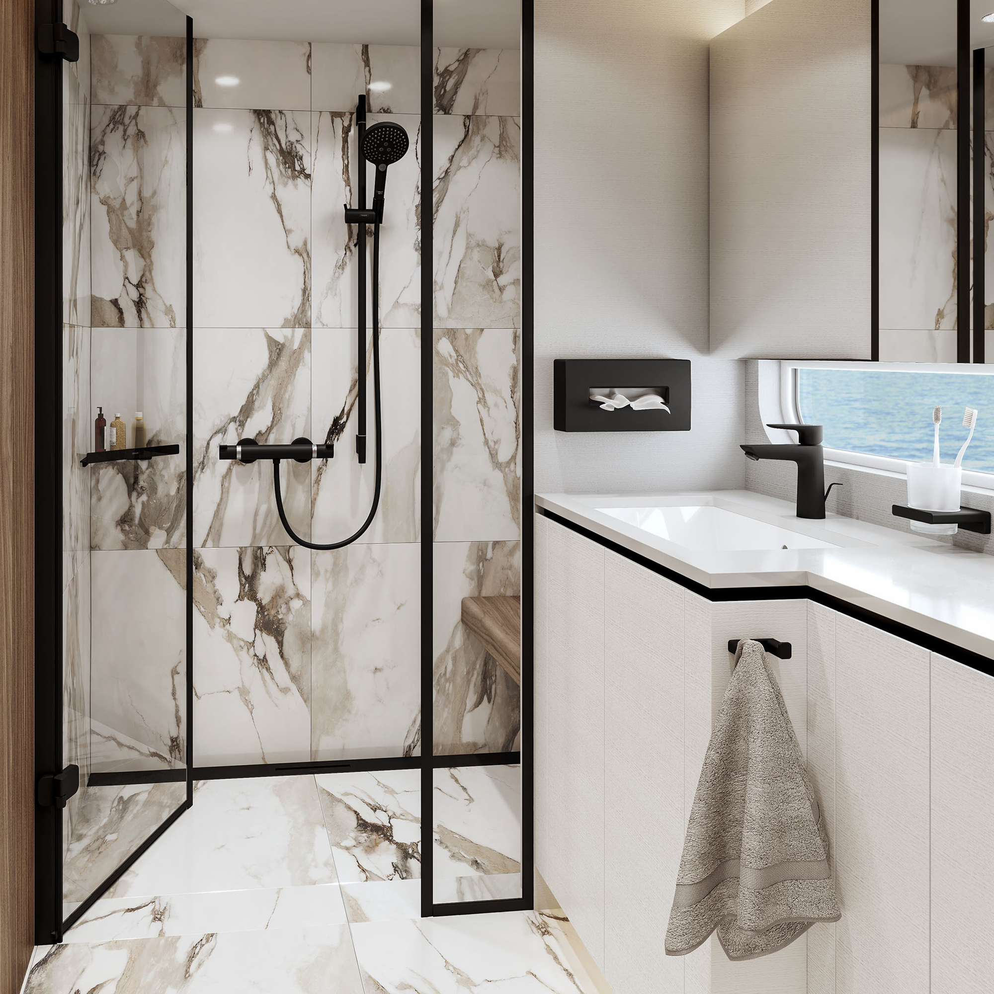 Tannglass Hansgrohe AddStoris