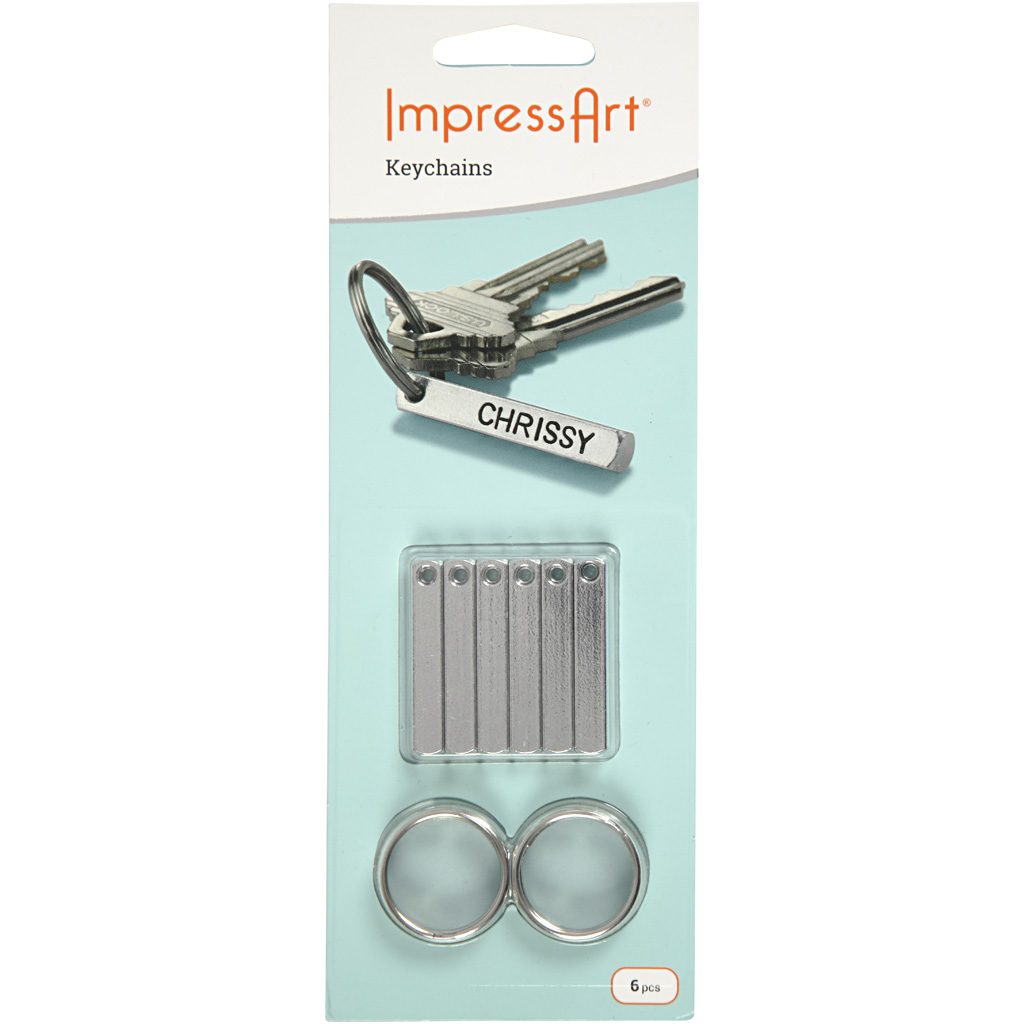 Nøkkelringkit Creativ Company Str 40x5 mm 6 stk/1 Pk