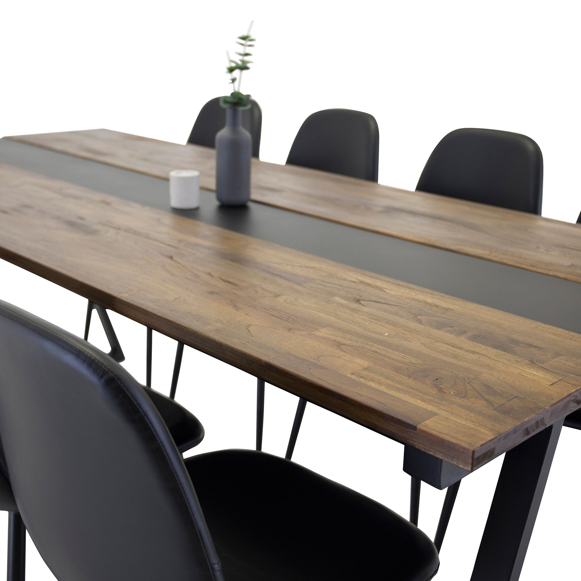 Spisegruppe Venture Home Jane med 8 Pobbie Stoler