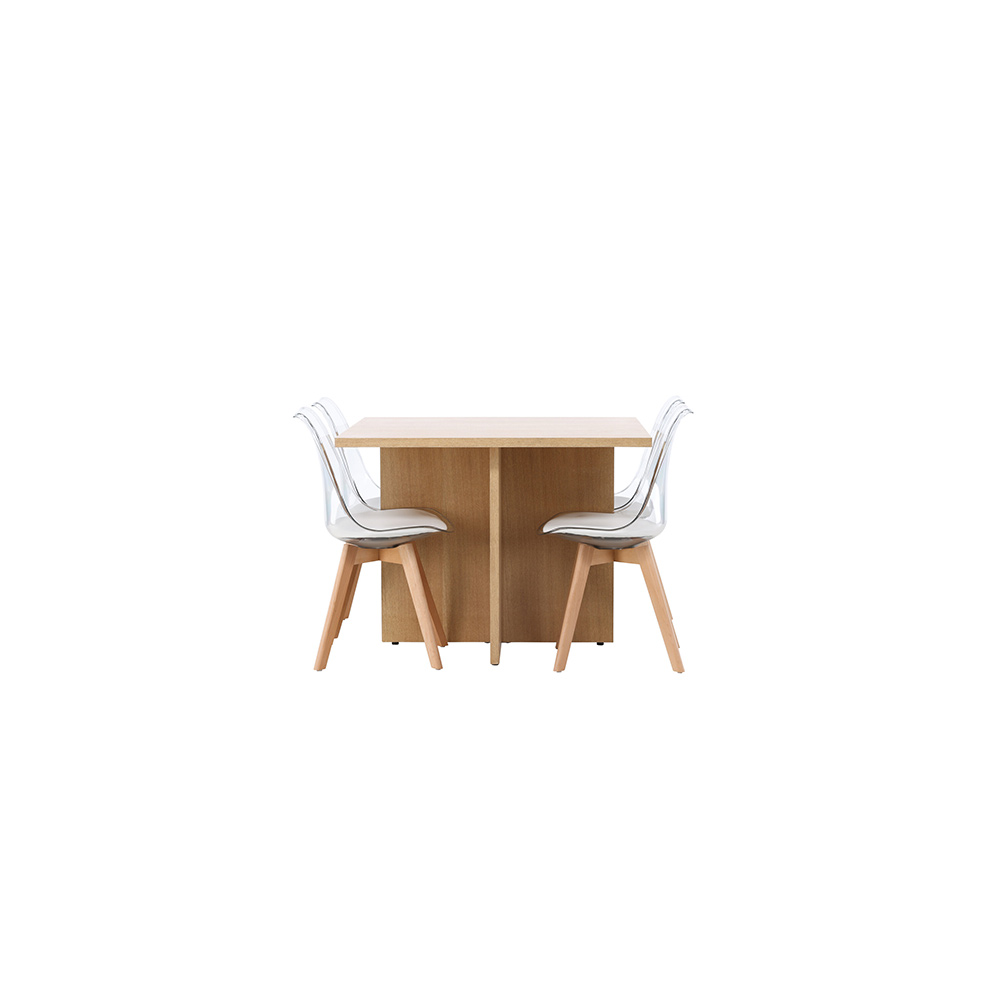 Spisegruppe Venture Home Leo med 4 Edvin Stoler