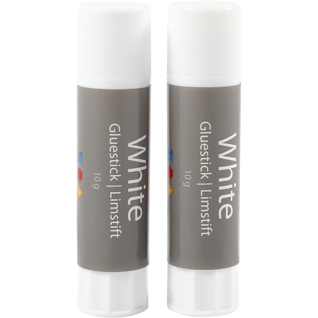 Limstift Creativ Company Hvit Rund 2 stk/1 Pk