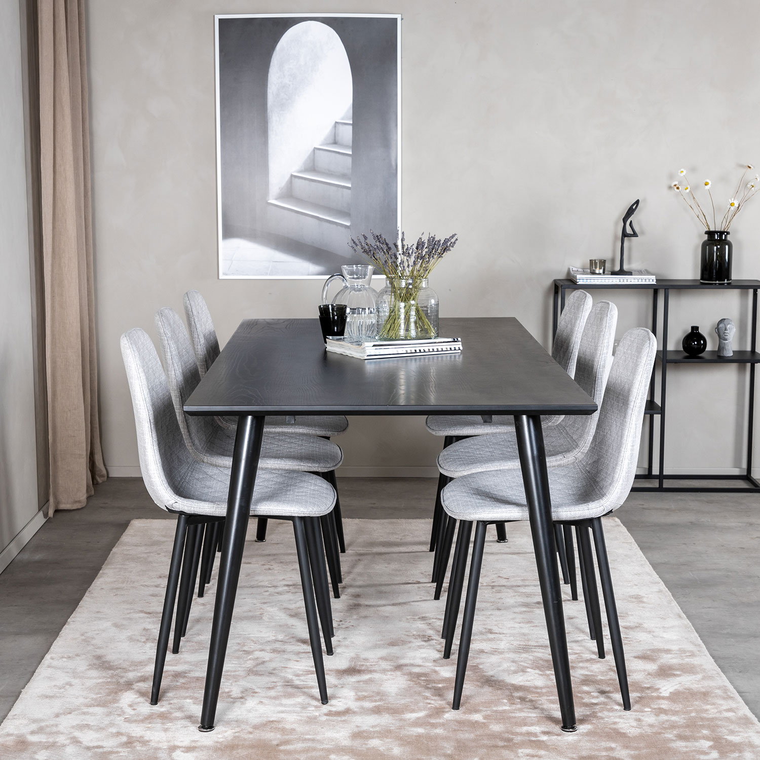 Spisegruppe Venture Home Dipp med 6 Polar Diamond Stoler
