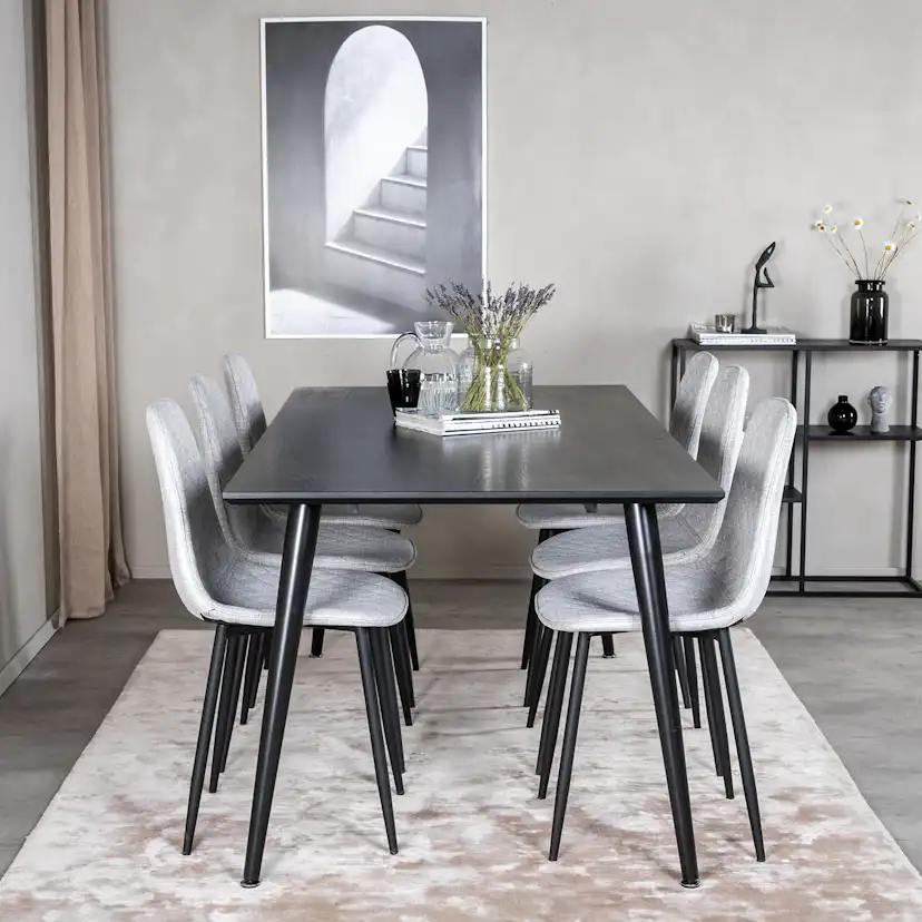 Spisegruppe Venture Home Dipp med 6 Polar Diamond Stoler