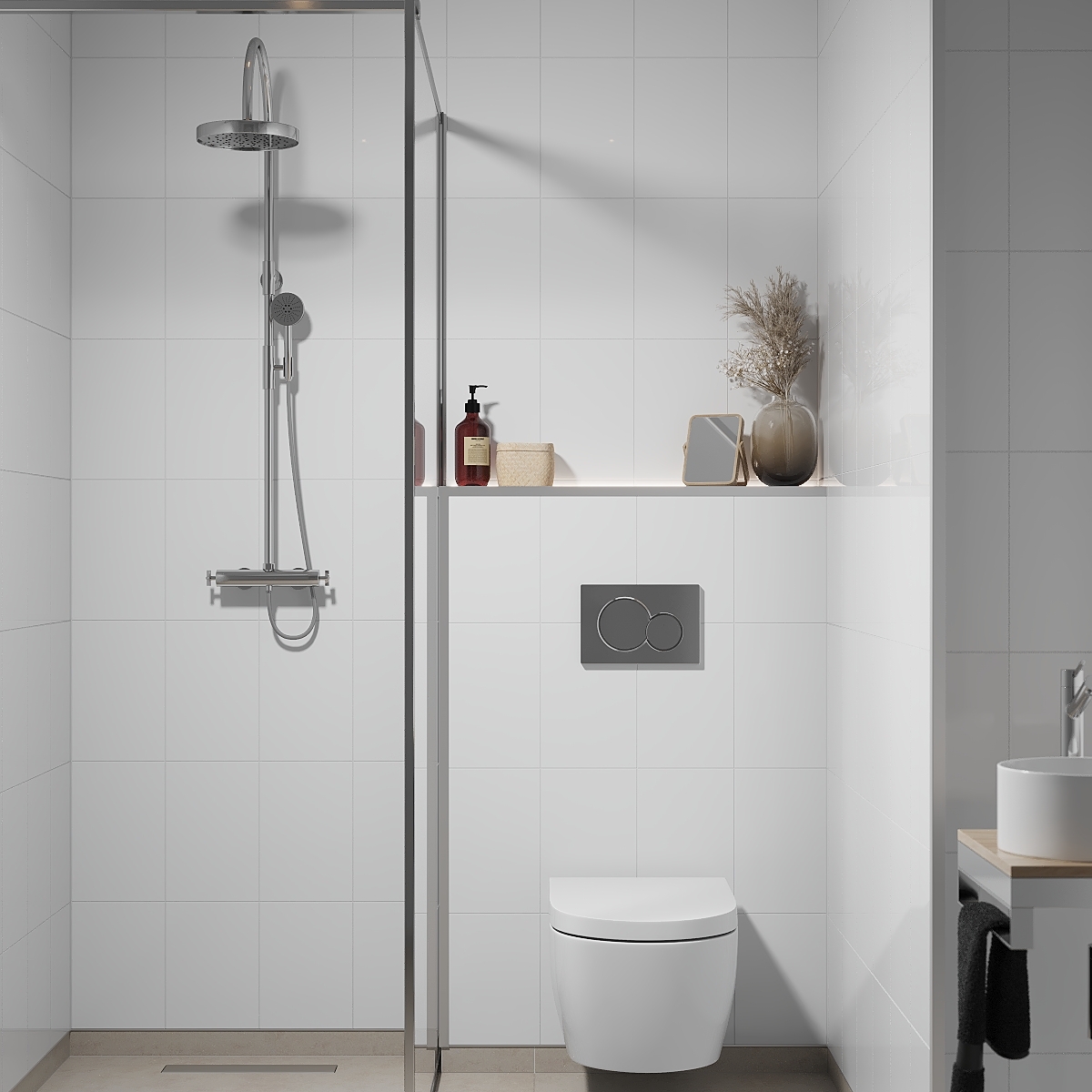 Baderomspanel Fibo 3091-M2030 Denver White