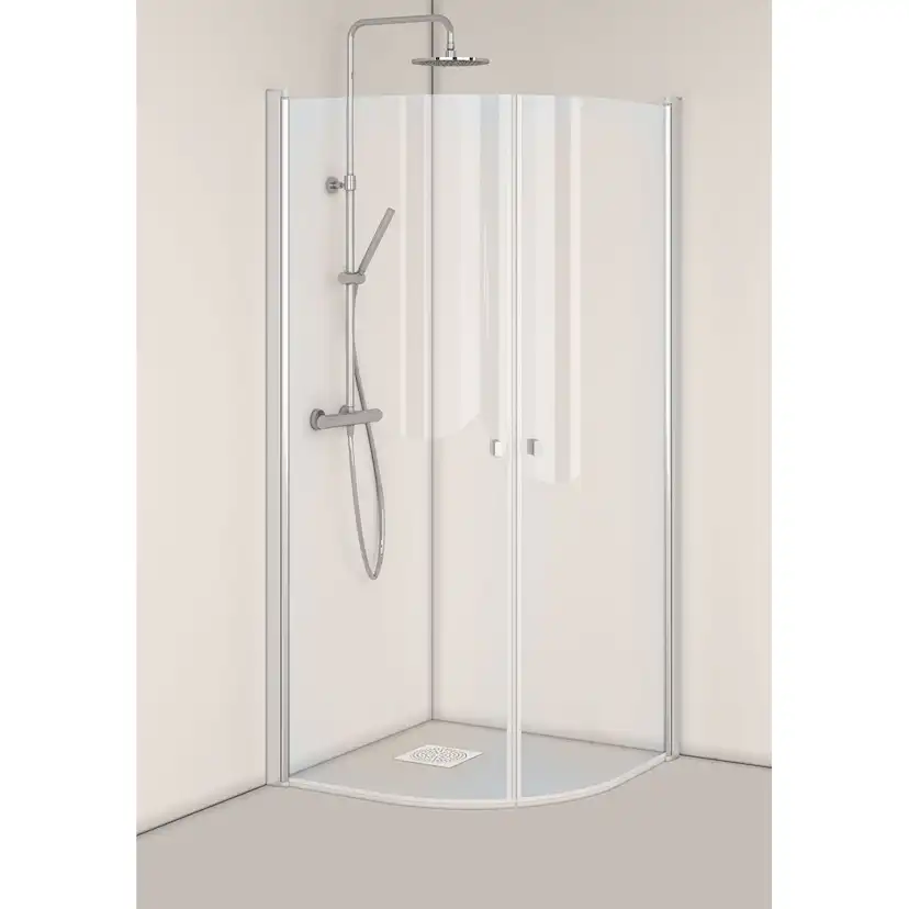 DUSJ IGLOO PRO ROUND 8X8 KLAR N 800x800 mm