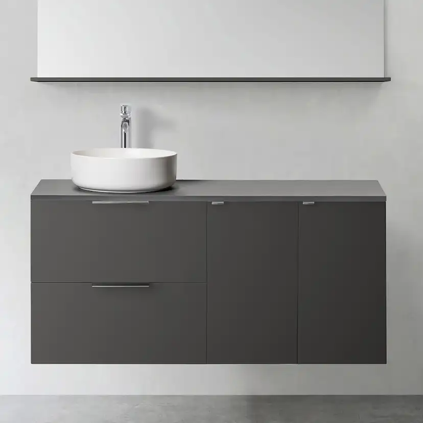 Servantskap Hafa Shape 600 med 2 stk Sidemoduler 300 uten Servant