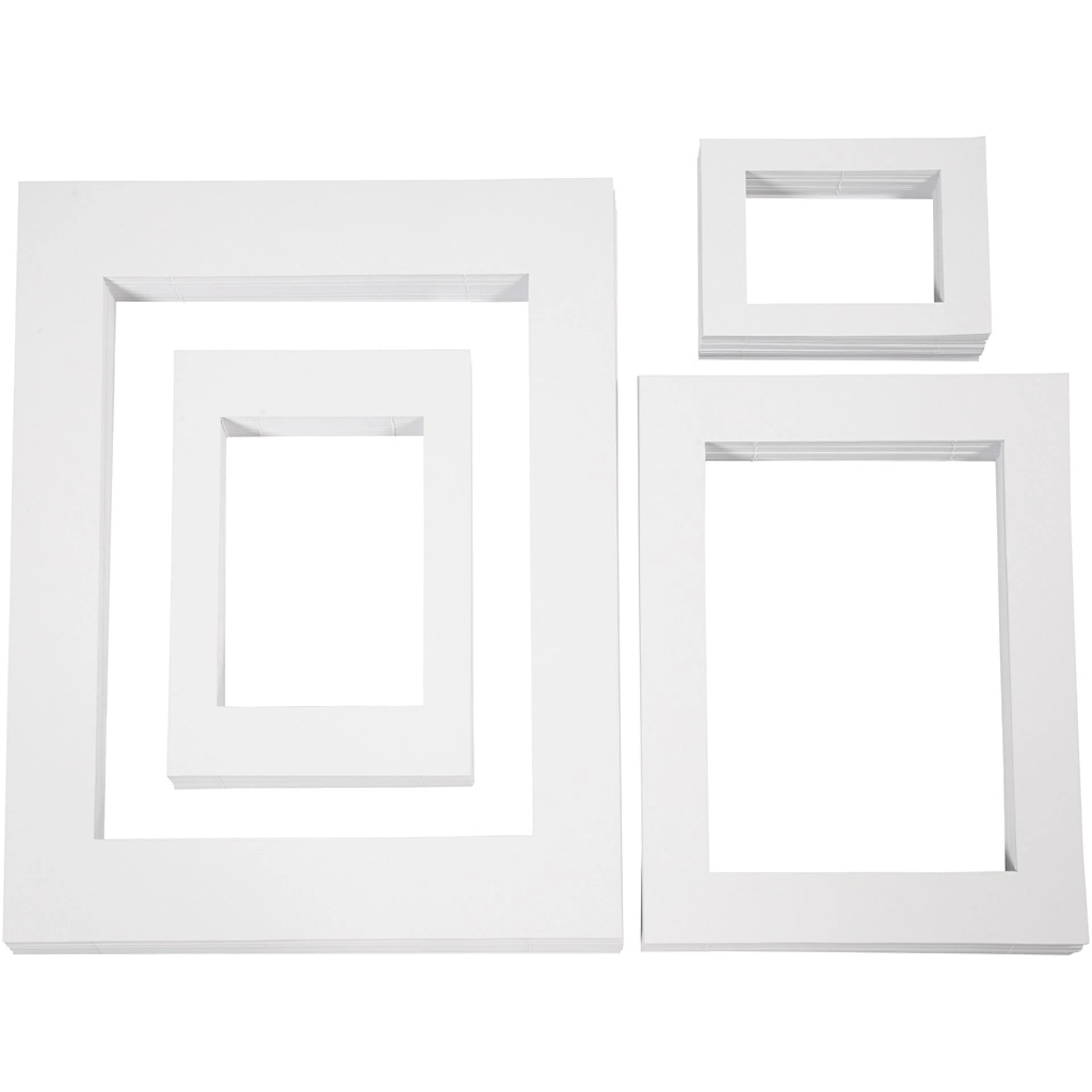 Passepartoutrammer Creativ Company A3 A4 A5 A6 4x100 stk/1 Pk