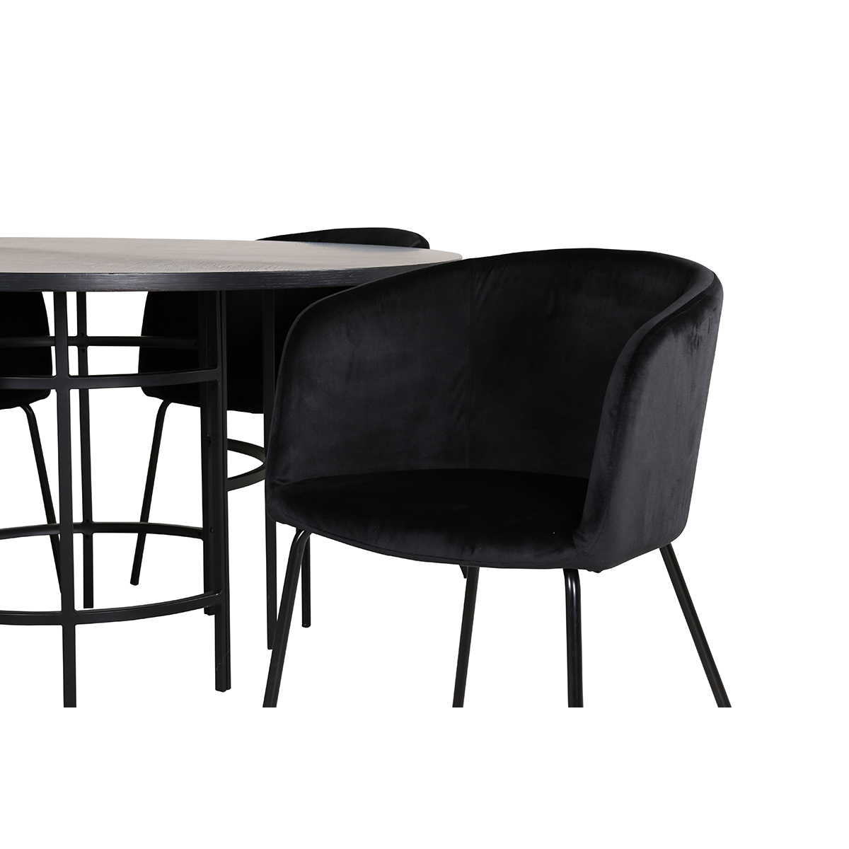 Spisegruppe furniture/fashion Copenhagen Ø140 cm med 4 Berit Stoler