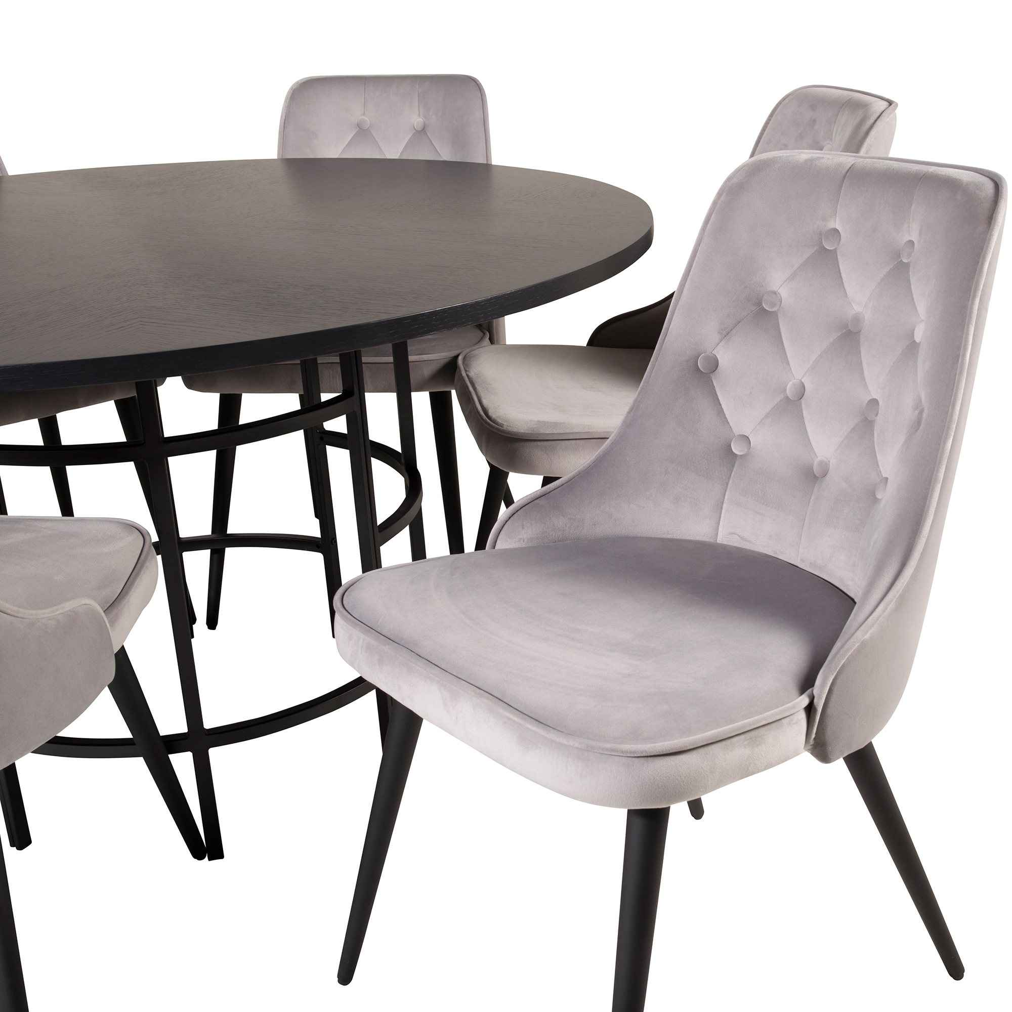 Spisegruppe furniture/fashion Copenhagen med 6 Vera Stoler