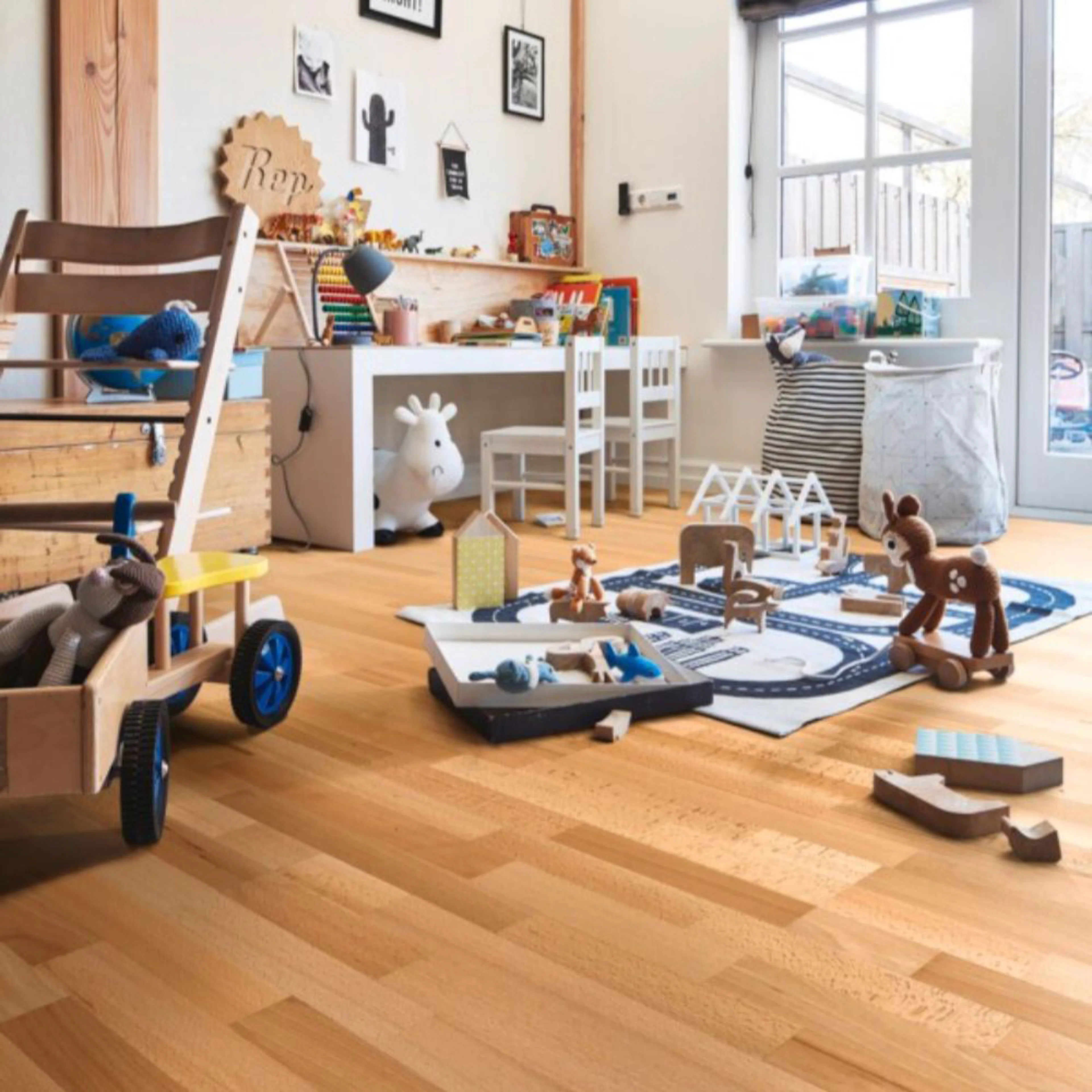Parkettgolv MeisterParquet. longlife PC 200 Steamed beech harmonious 09045