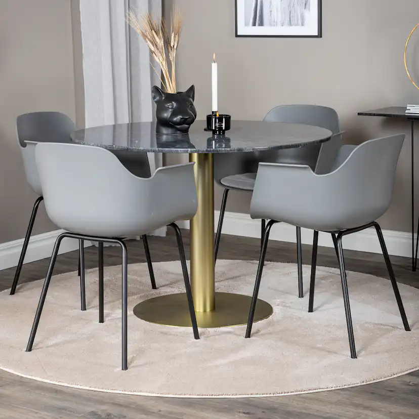 Spisegruppe Venture Home Estelle med 4 Colombine Stoler