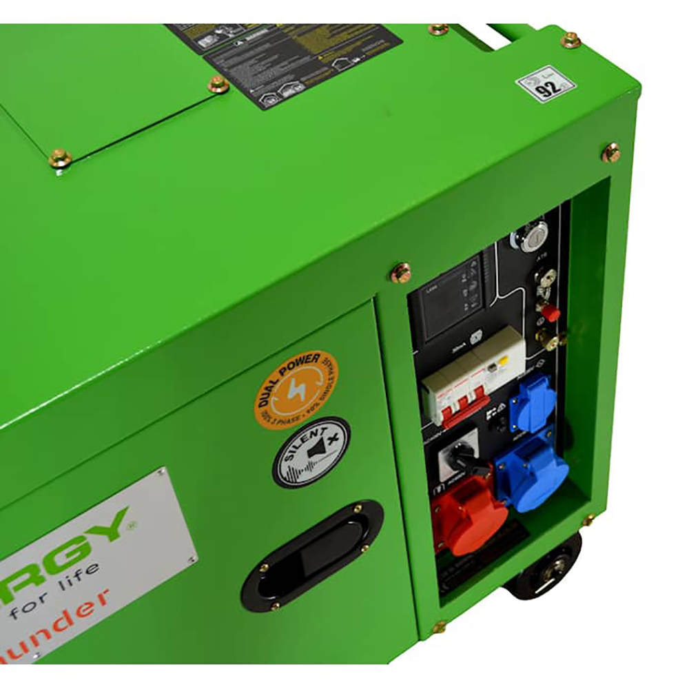Strømaggregat Energy T9000FULL 3-fase/1-fase Diesel