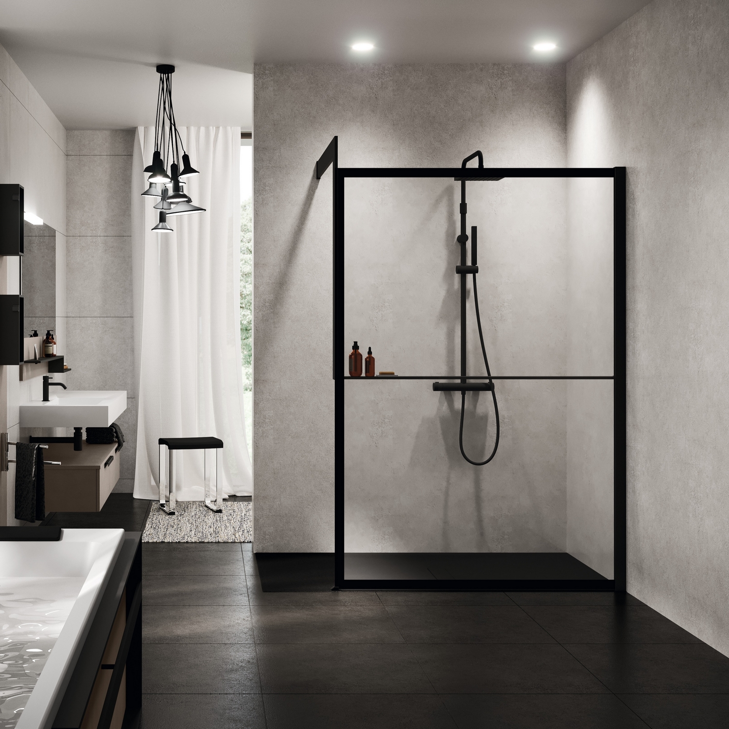 Såpeholder Novellini Kuadra Kit Frame til Vegg