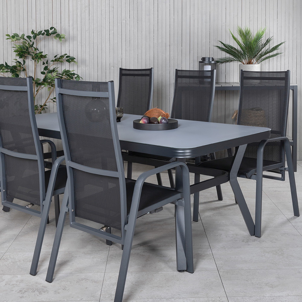 Spisegruppe Venture Home Vyn med 6 Curz Spisestoler
