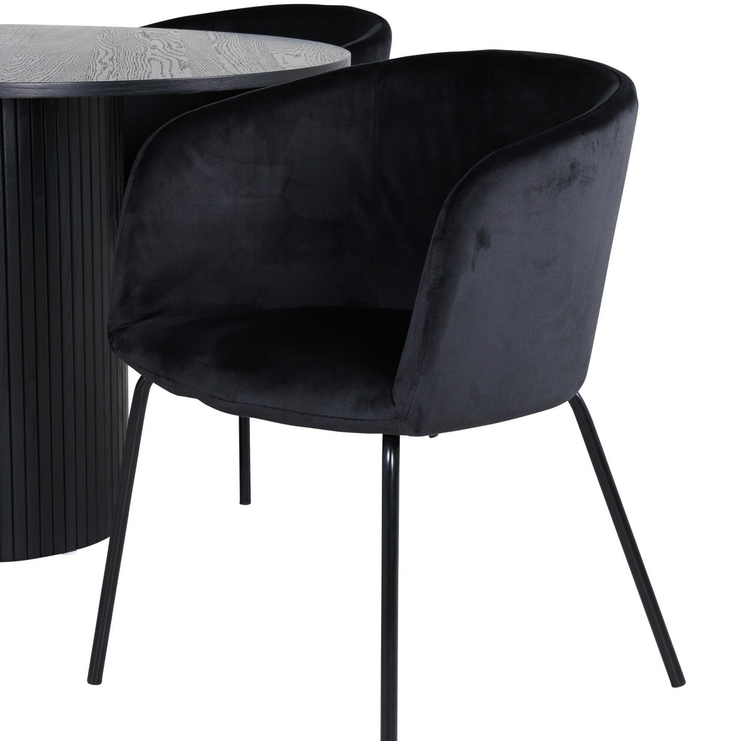 Spisegruppe Venture Home med Bianca Spisebord og 4 Bergen Spisestoler