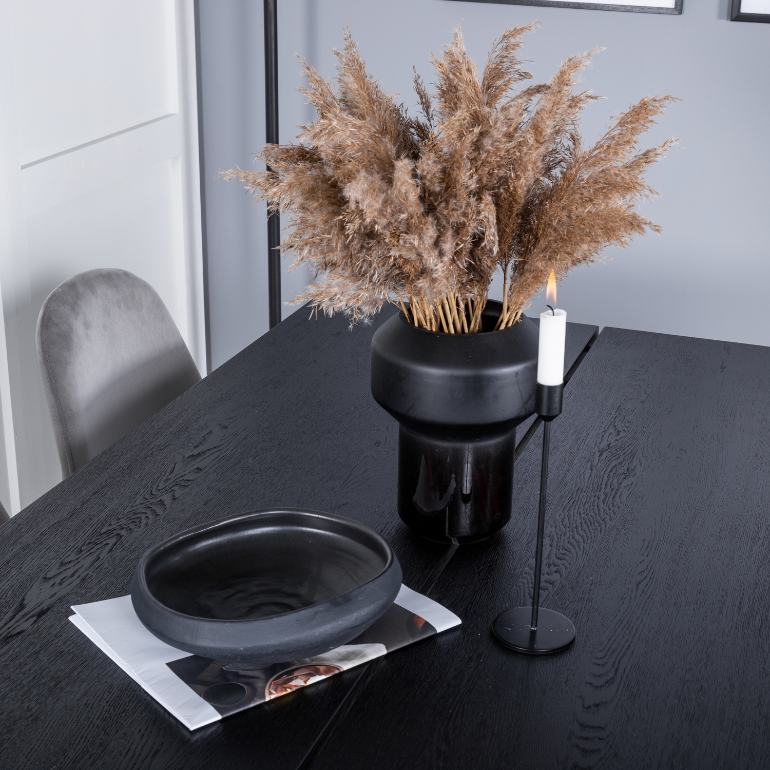 Spisegruppe Venture Home Salt med 6 Pobbie Stoler