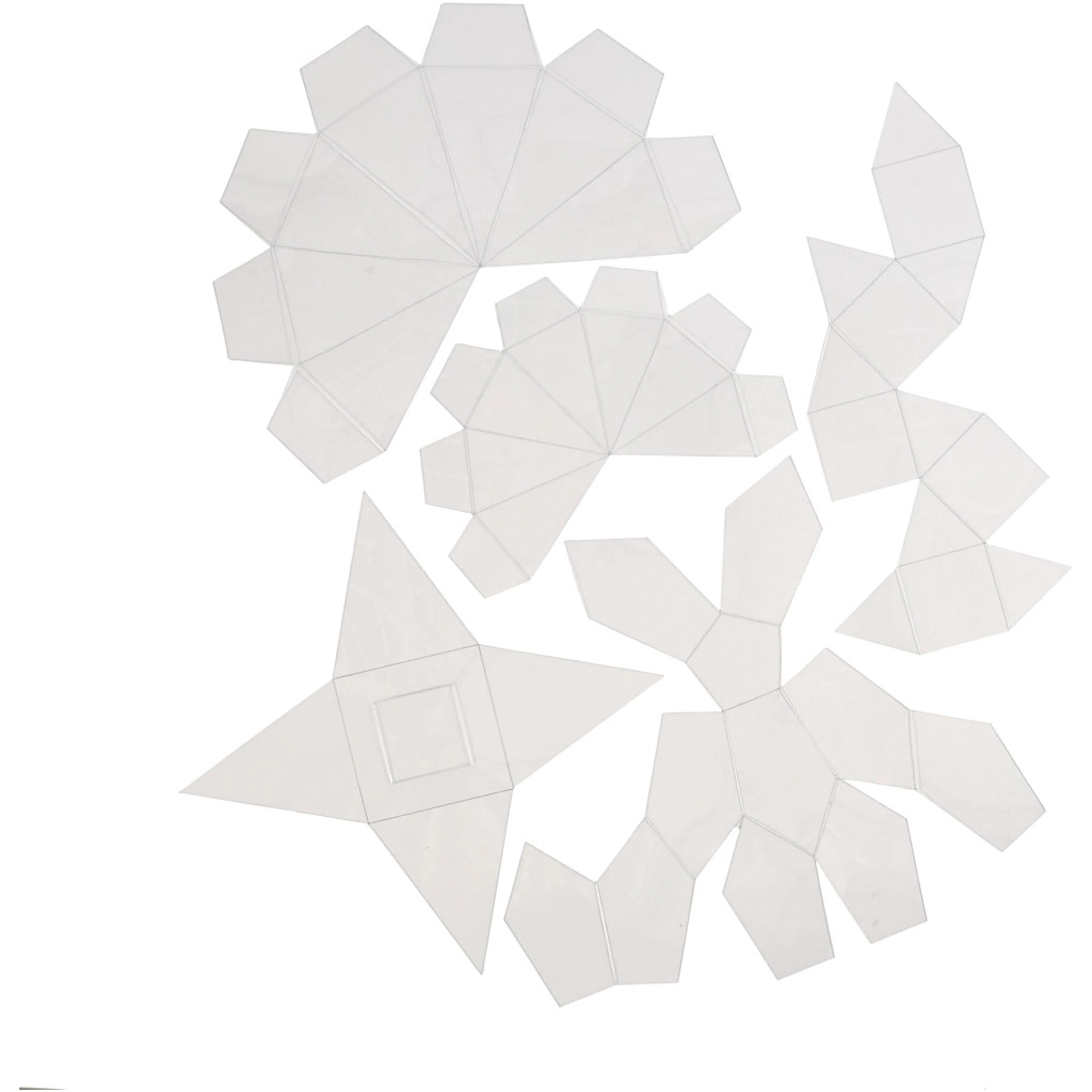 Støpeformer Creativ Company Transparente Geometriske Former 5 stk/1 Pk