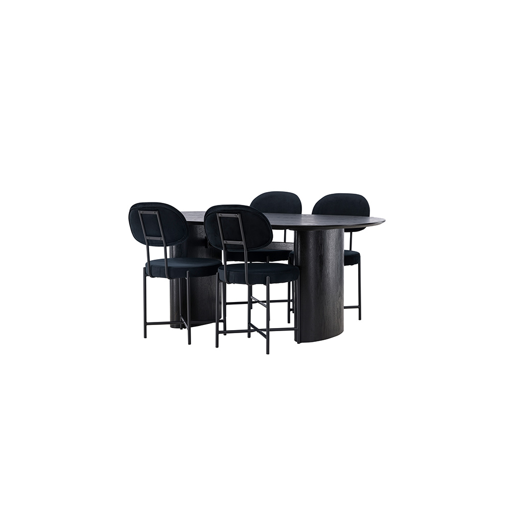 Spisegruppe Venture Home Isolde med 4 stk Stella Stoler