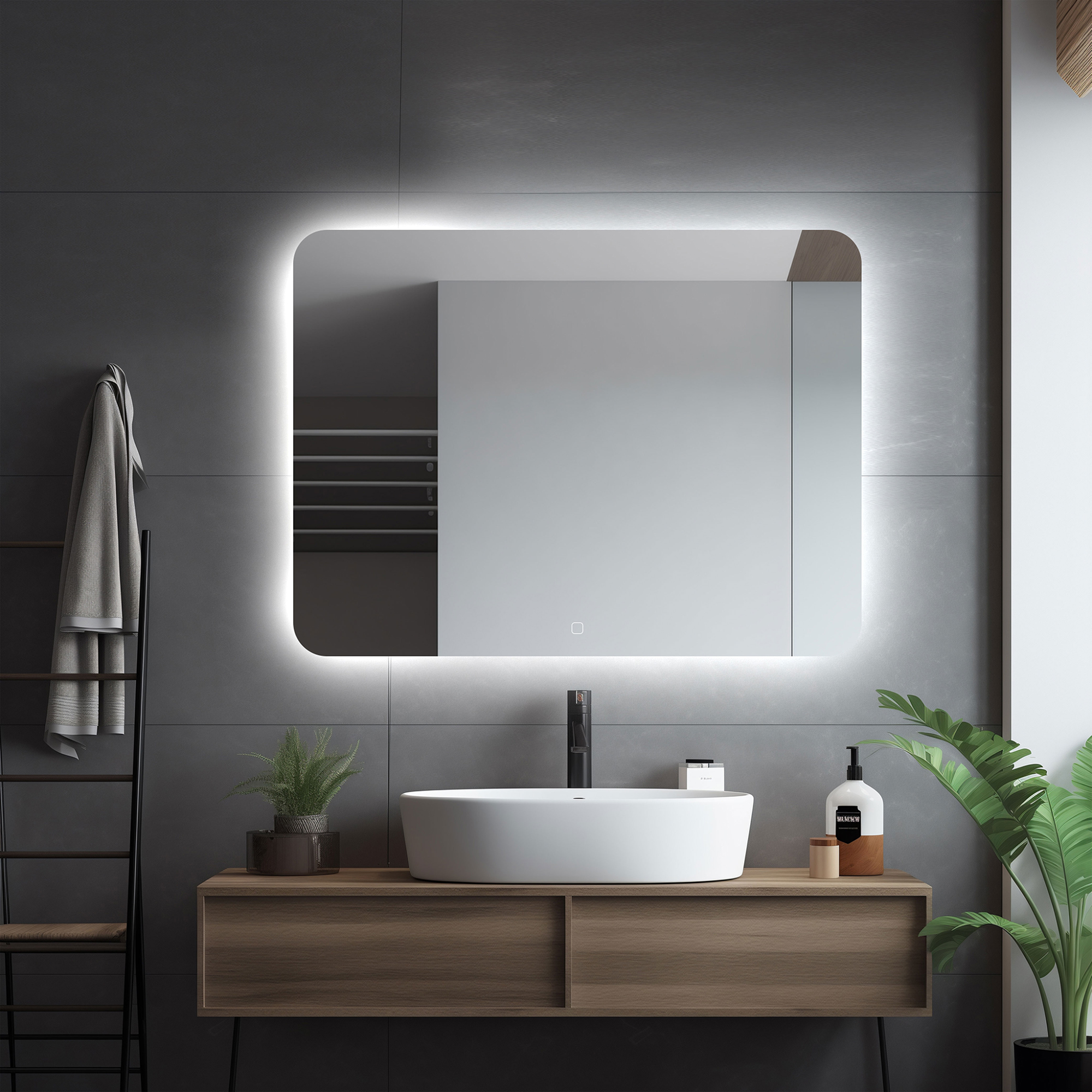 STUDIO LED Spegel 600x700mm Str: 600x700 mm