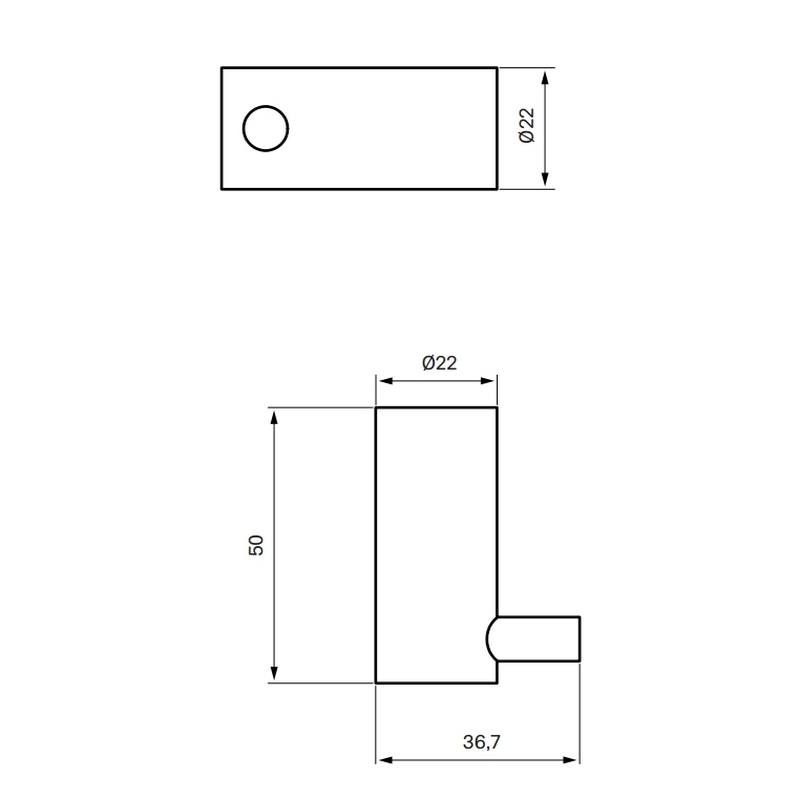 Tapwell TA242 Handdukskrokar Black Chrome Svart Krom