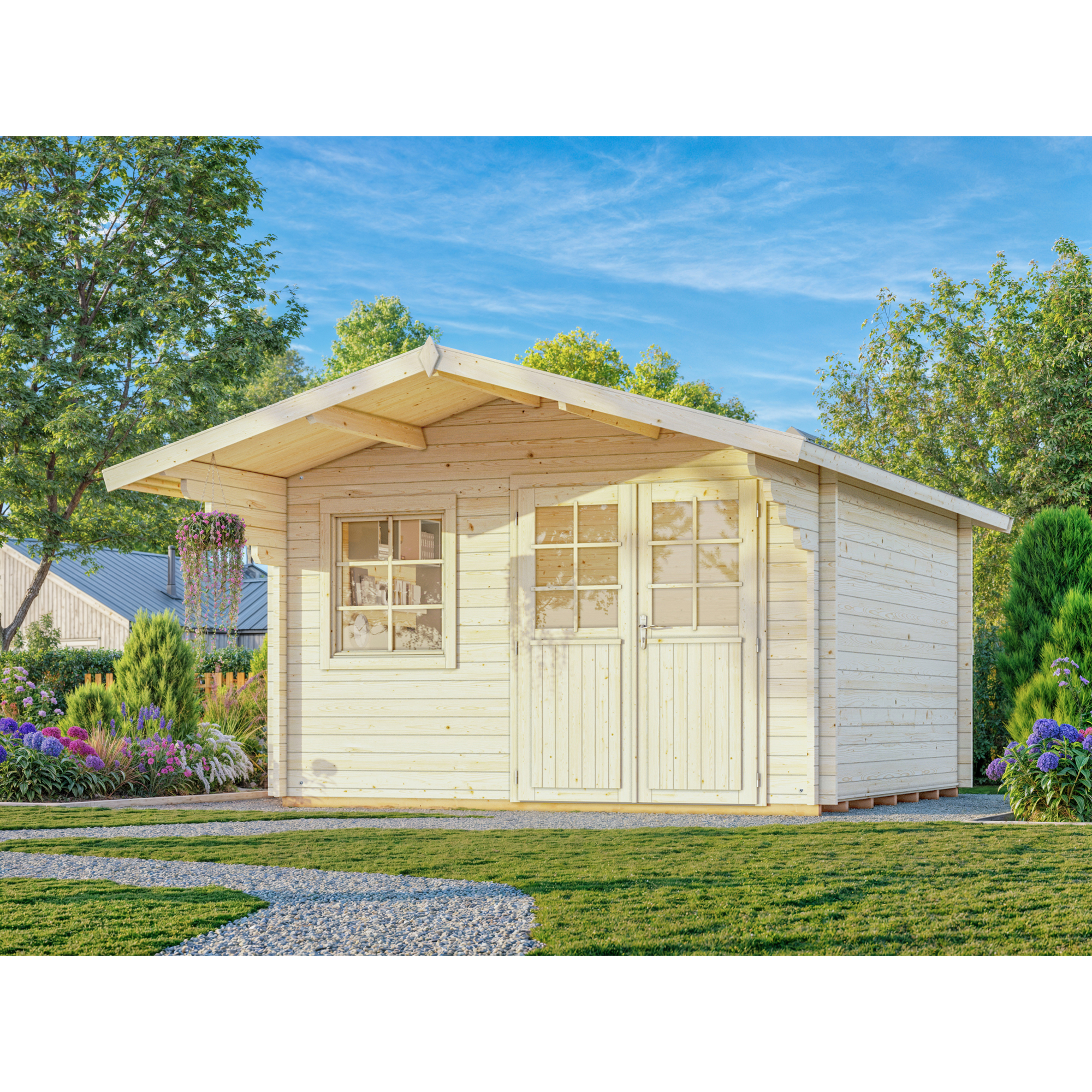 Anneks Palmako Sally 12,3 m2 med Shingel, Papp og Spiker