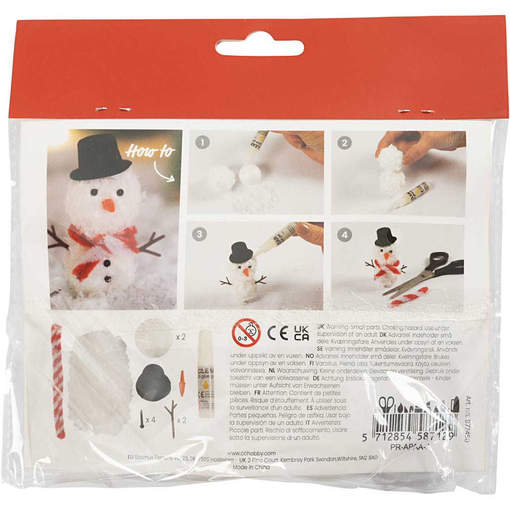 Alvedør Creativ Company Mini DIY Kit Snømann