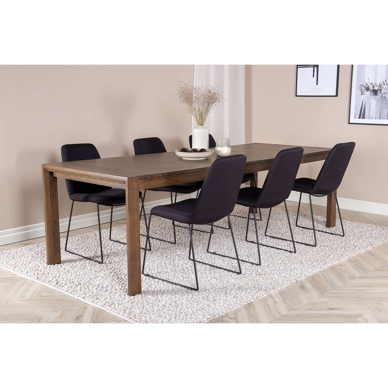 Spisegruppe Venture Home Slider med 6 Muce Stoler