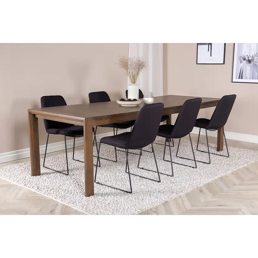 Spisegruppe Venture Home Slider med 6 Muce Stoler