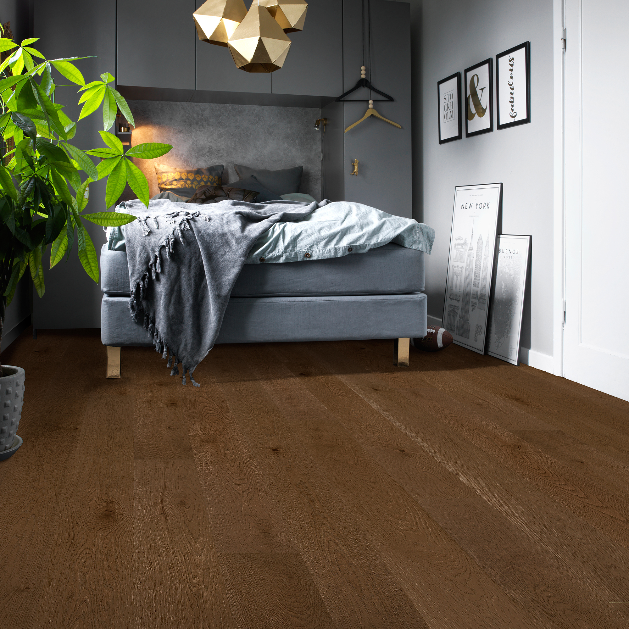 Parkett Tarkett Shade Eik Italian Brown Duop 2-Stav