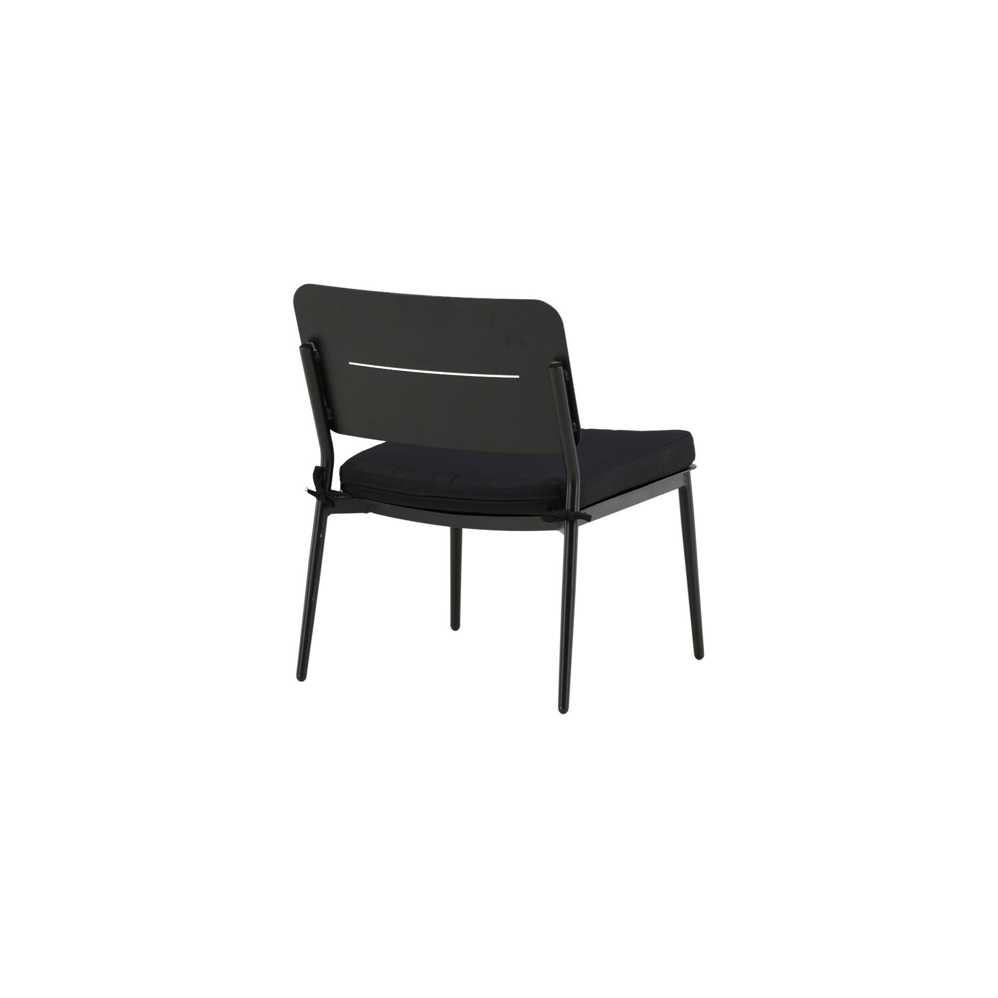 Lina lounge Chair - Black / Black Cushion Sort