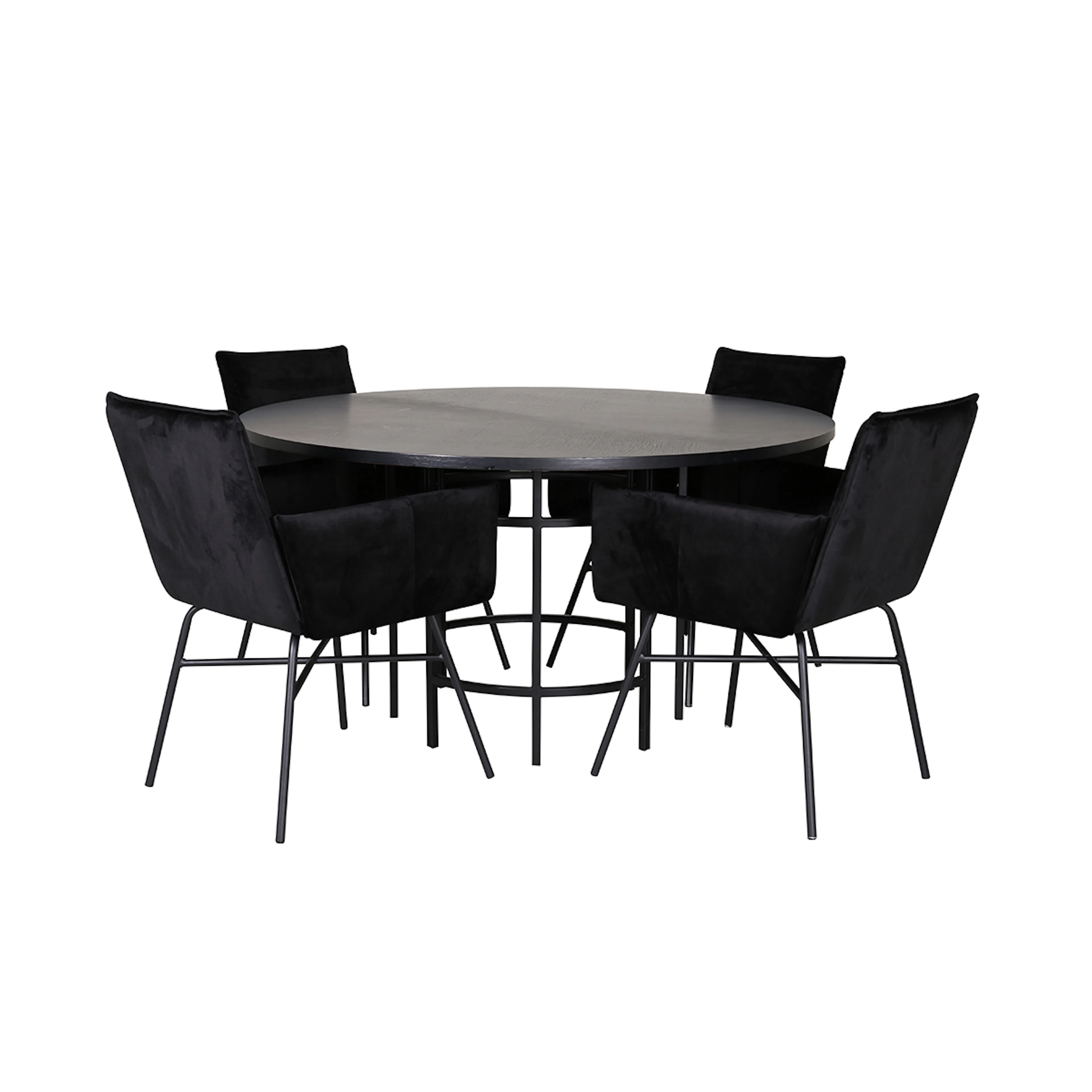 Spisegruppe furniture/fashion Copenhagen Ø140 cm med 4 Petra Stoler