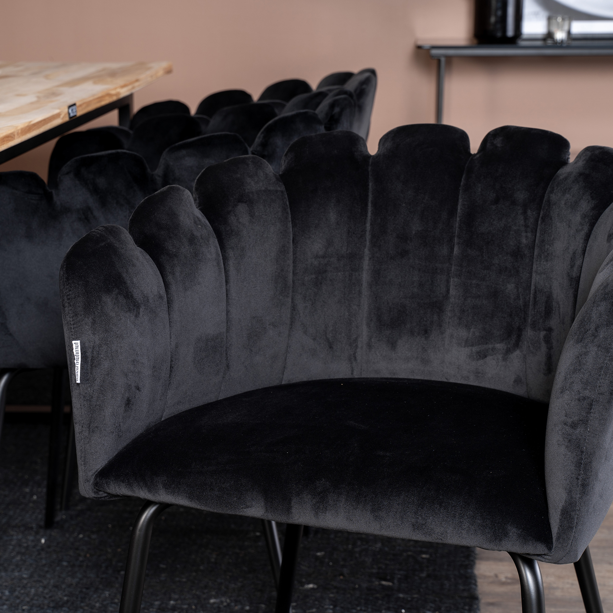 Spisegruppe furniture/fashion Cornelia med 6 Limhamn Stoler