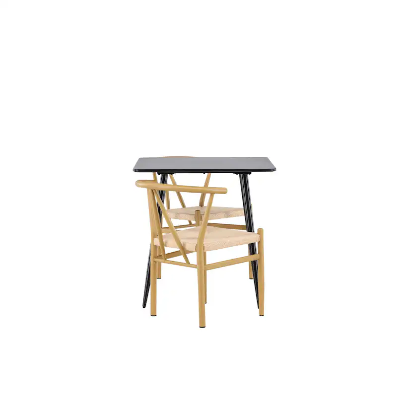 Spisegruppe Venture Home Polar 75 med 2 stk Alfons Stoler