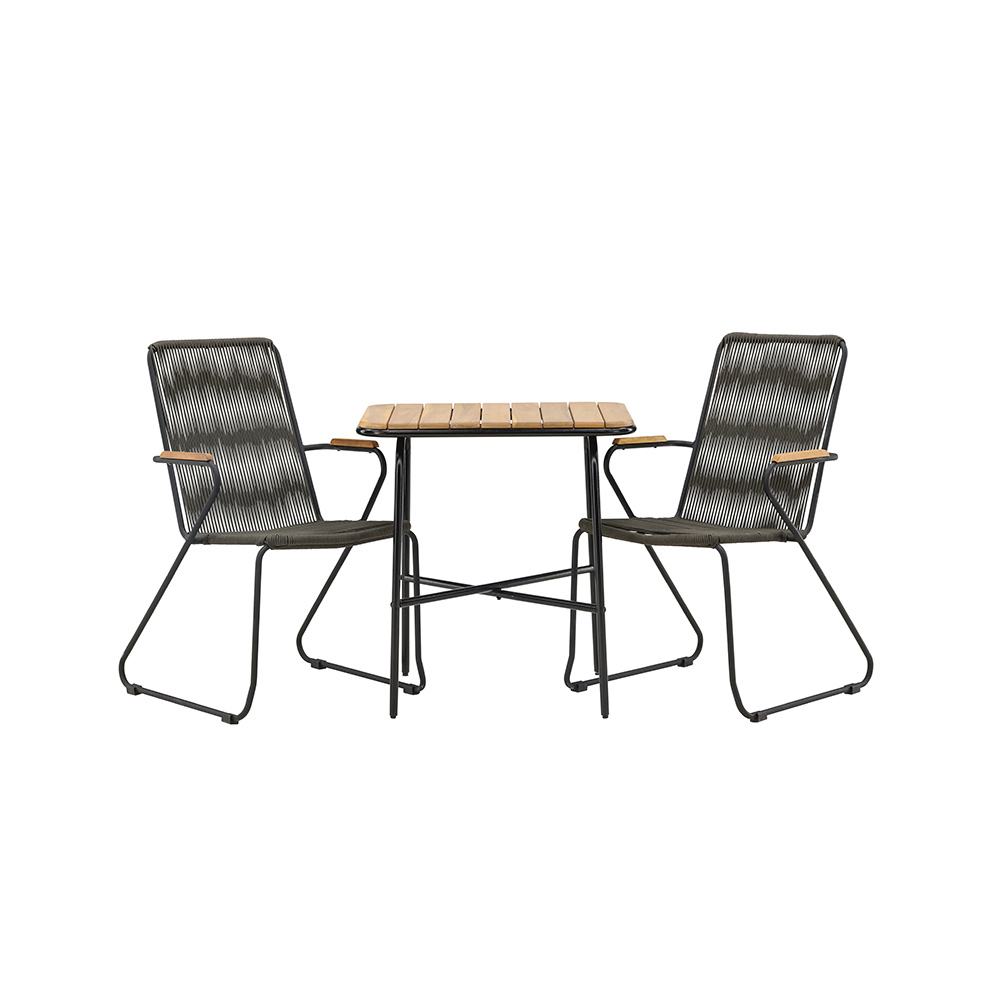 Cafégruppe Venture Home Holmbeck Bord med 2 Bois Stoler