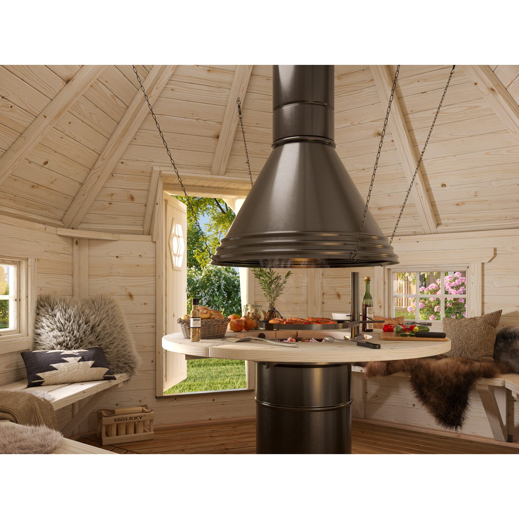 Grillhytte Palmako Eva 8,7 m2