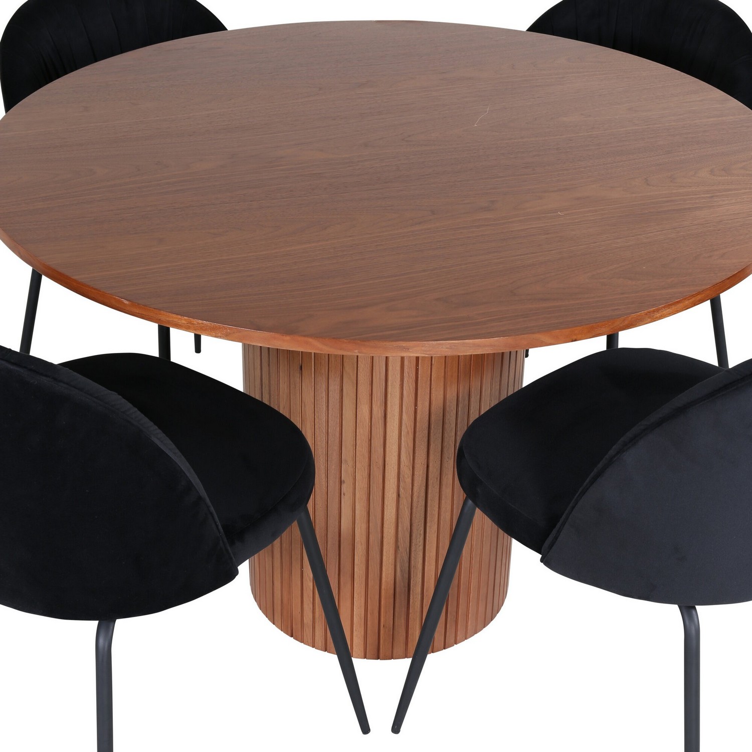 Spisegruppe Venture Home med Bianca Spisebord og 4 Wrigley Spisestoler